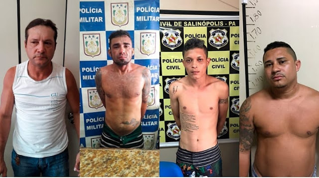 Operação da Policia Prende 4 Foragidos de Justiça no Municipio de Salinópolis interior do Pará