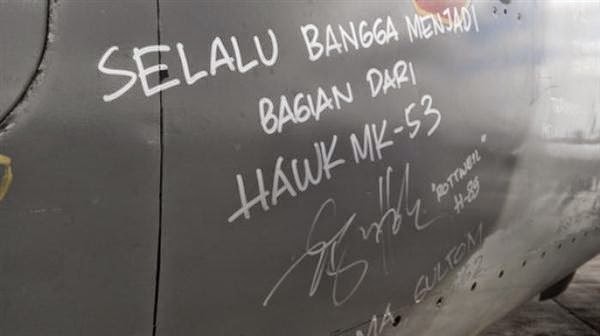 Pesawat tempur TNI AU Hawk MK-53 yang dipensiunkan resmi