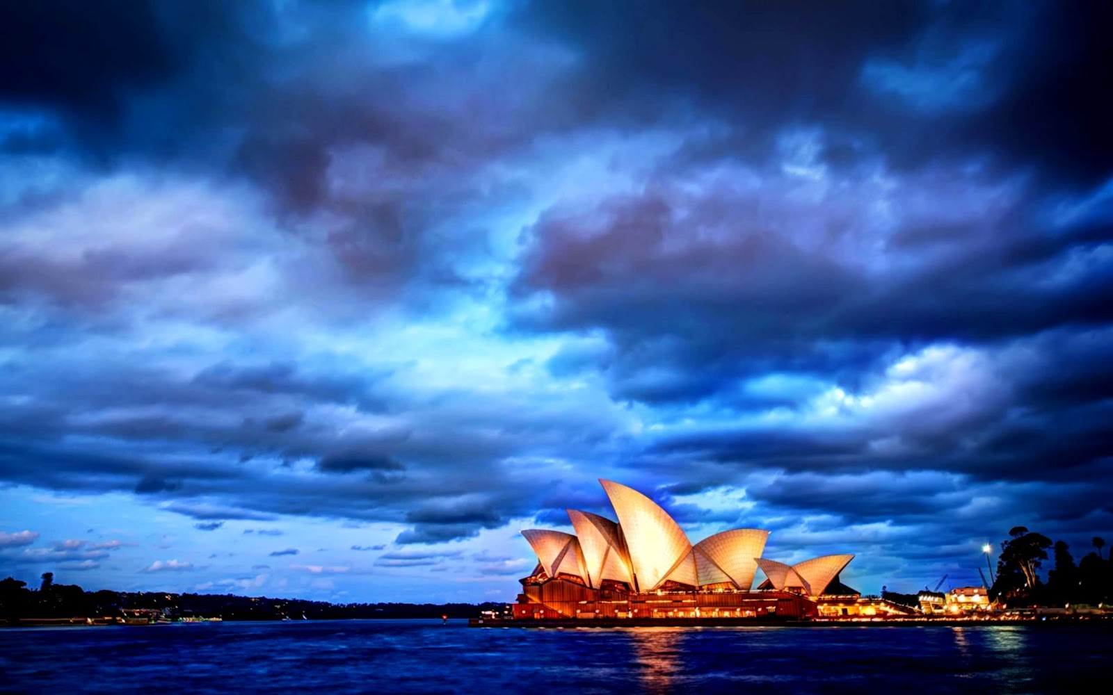 Australia Opera House Night Wallpapers