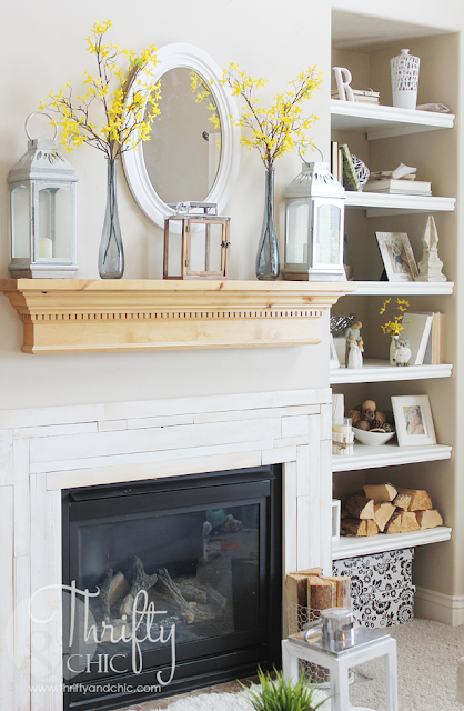 Summer mantel decor and decorating ideas