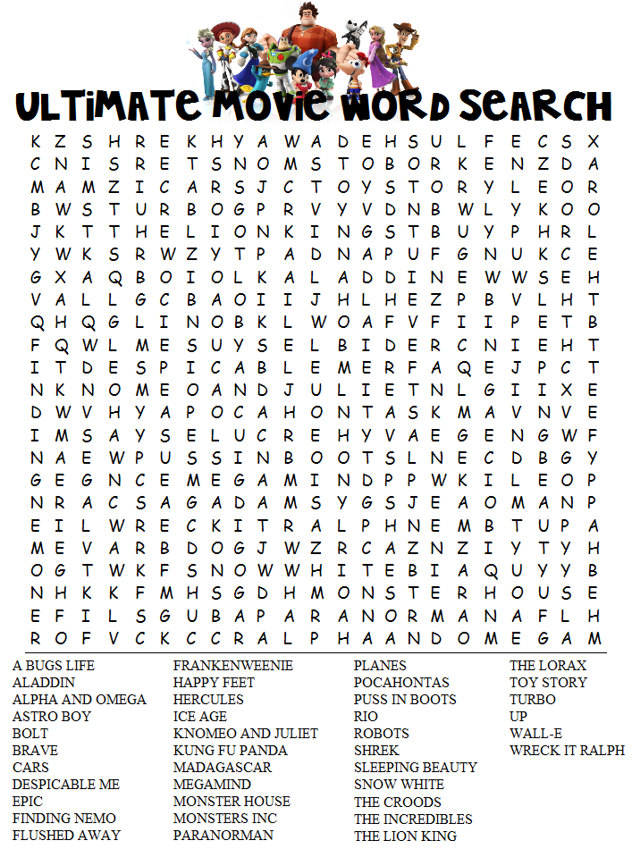 Wonderland Crafts: Word Search