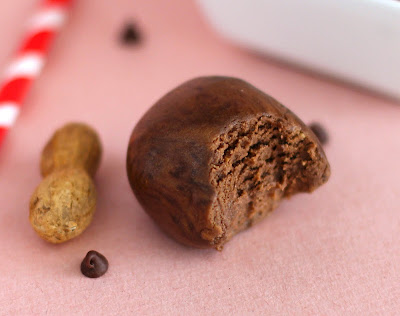 Healthy Chocolate Peanut Butter Protein Balls - Desserts with Benefits