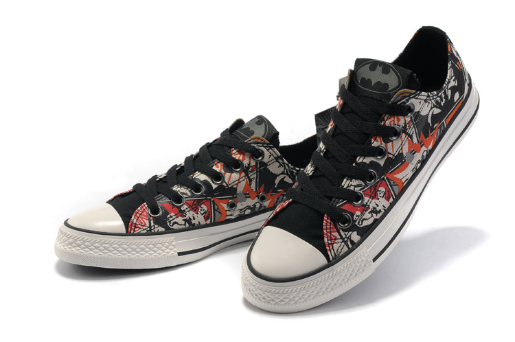 Nike Dunks Custom Design Sneakers : Converse All Star Shoes Batman Pattern