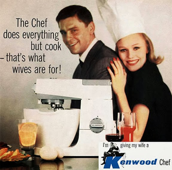 Propaganda machista das Batedeiras Kenwook Chef de 1961