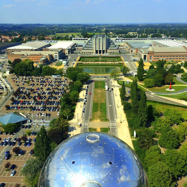 View over Bruxelles from the Atomium