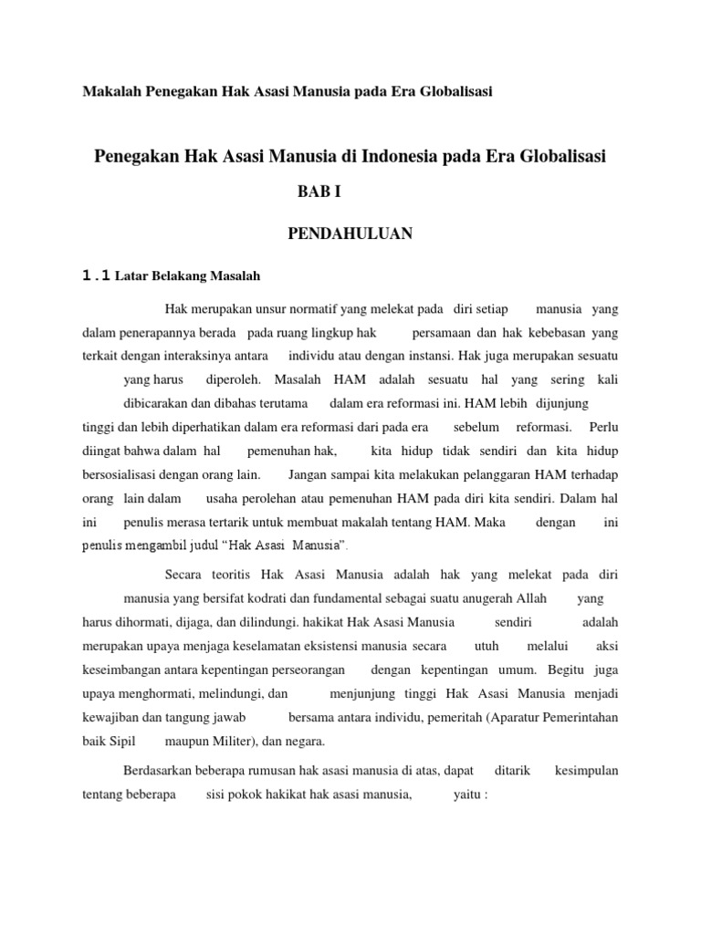 makalah pelanggaran ham wood scribd indo