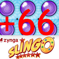 Zynga Slingo Free +66 Spin Balls