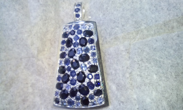 Silver Handmade Jewel with Blue Sapphire