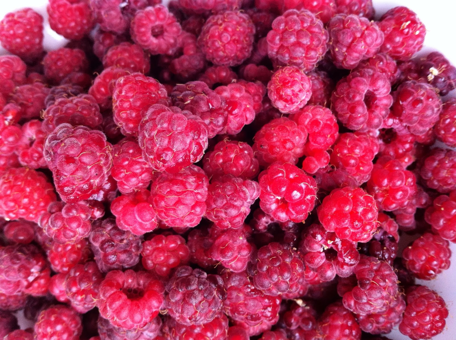 Raw Edible Plants Wild raspberries (Rubus idaeus)