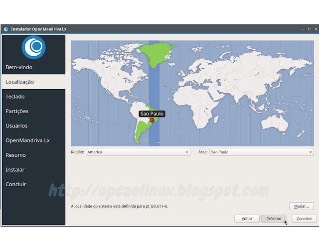 Selecione o seu fuso horário Selecione o seu fuso horário