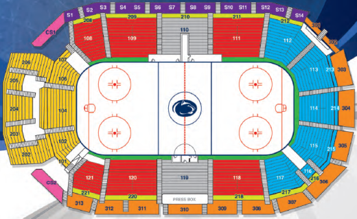 Penn State Rec Hall Seating Chart
