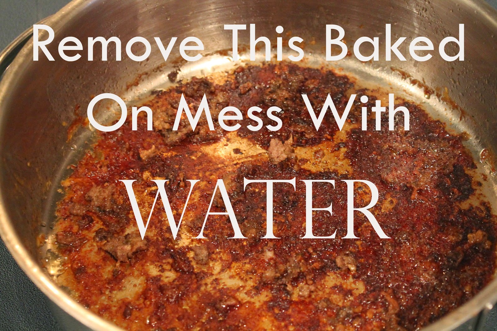 easy cleaning tip for baked on food, the altered past blog