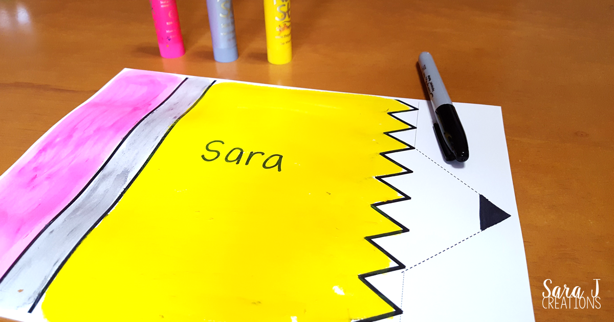 Pencil Bulletin Board Sara J Creations