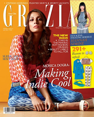 Monica Dogra: Grazia Magazine Cover Page July 2012 
