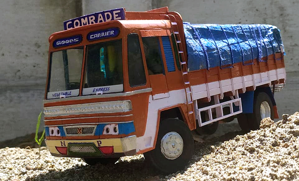 old lorry miniature