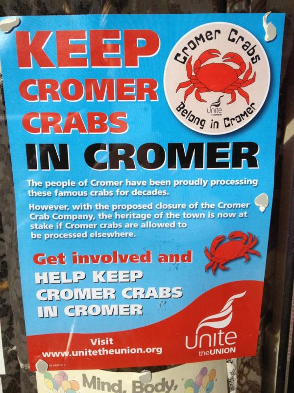 Keeping crabs in Cromer