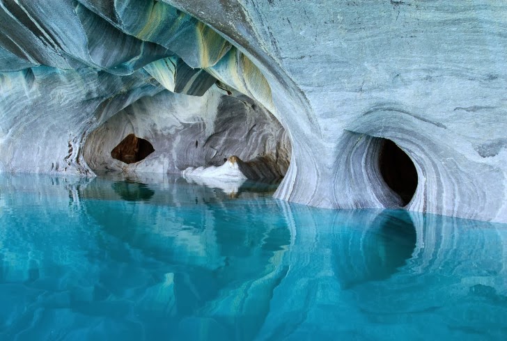 Spectacular Marble Caves of Chile: These Caves Have Been Formed by Flowing Water Over Thousands of Years
