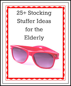 Red sunglasses as a stocking stuffer for senior citizens