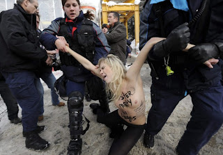 Davos Topless Protesters