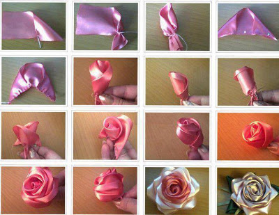 Bellart Atelier: Passo a Passo - Rosa linda de Fita de cetim!