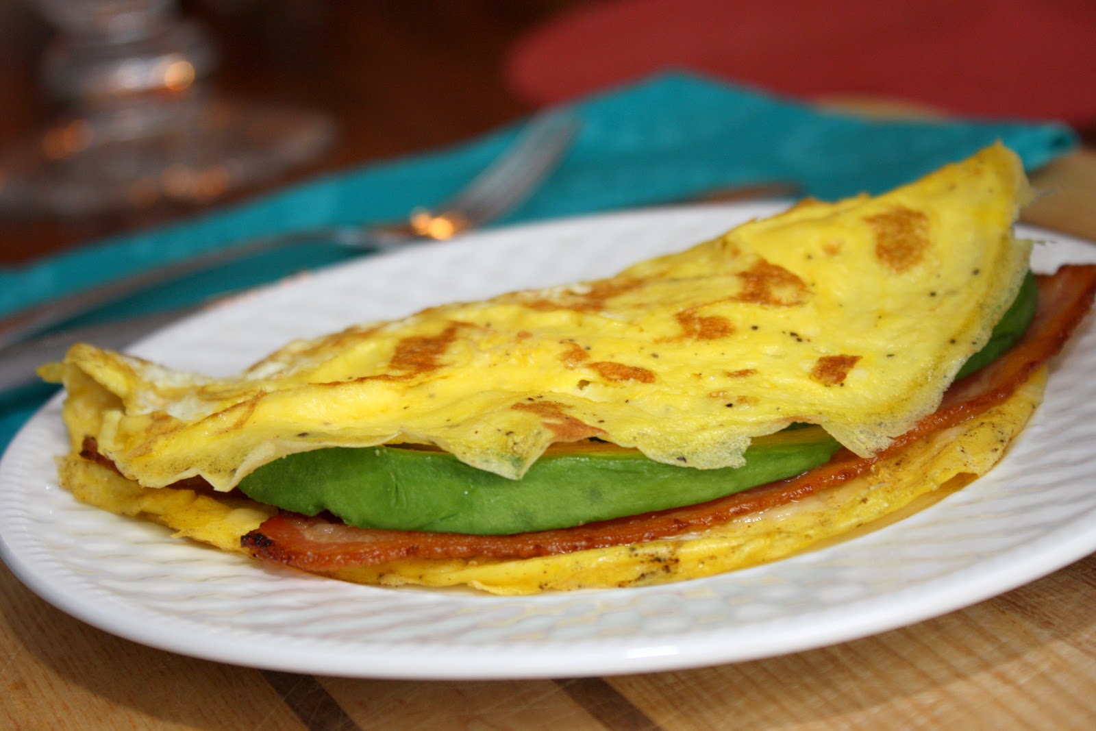 The Bitchin' Kitchin' Bacon Avocado Omelette