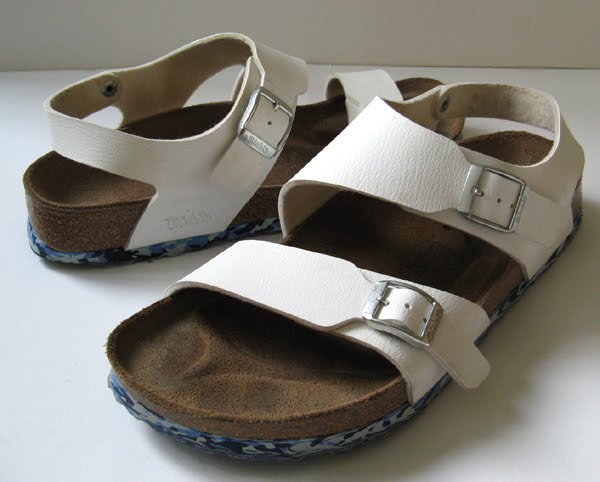 BIRKENSTOCK MILANO SANDALS WHITE SANDALS SIZE 39 8