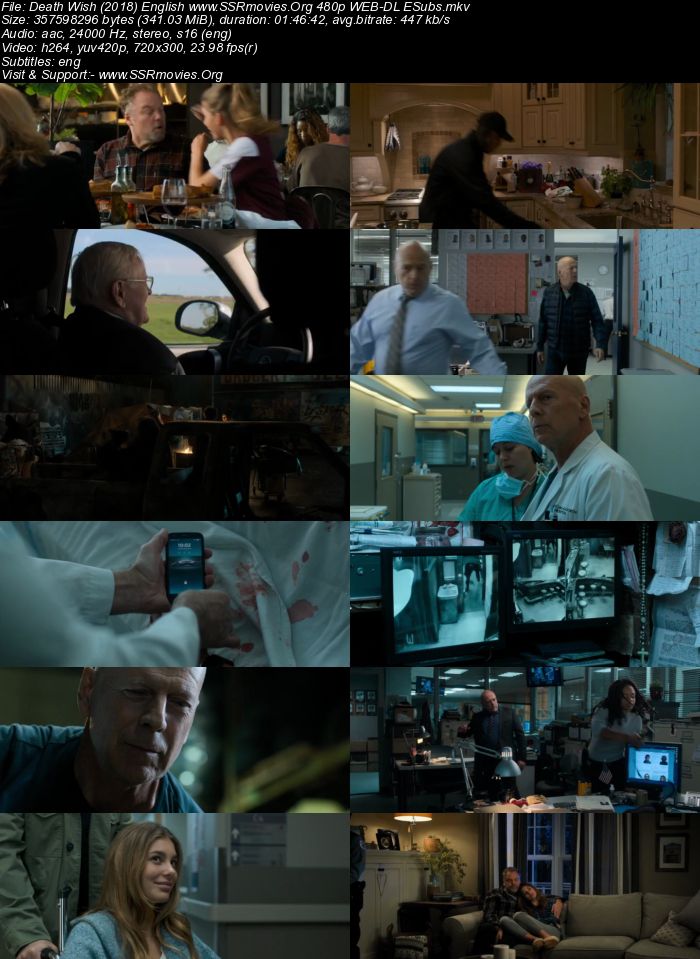 Death Wish (2018) English 480p WEB-DL 300MB