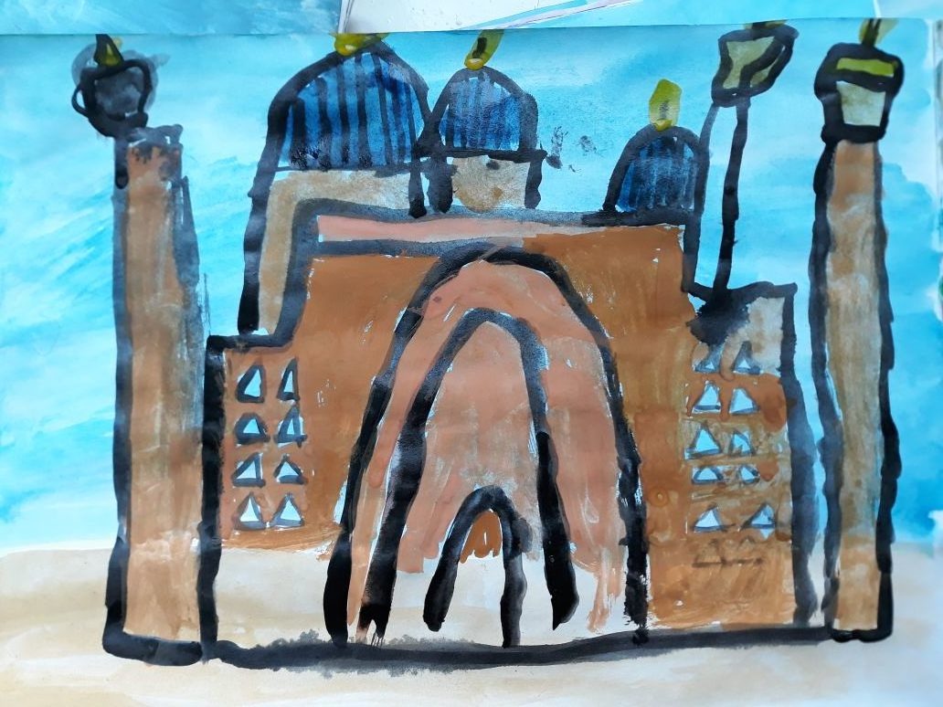 Город в пустыне 4 класс изо рисунок. Детские рисунки города пустыни. Города в пустыне детские рисунки. Город в пустыне рисовать. Рисование на тему "города в пустыне".