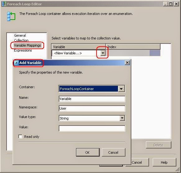 SSIS: Foreach Loop Container