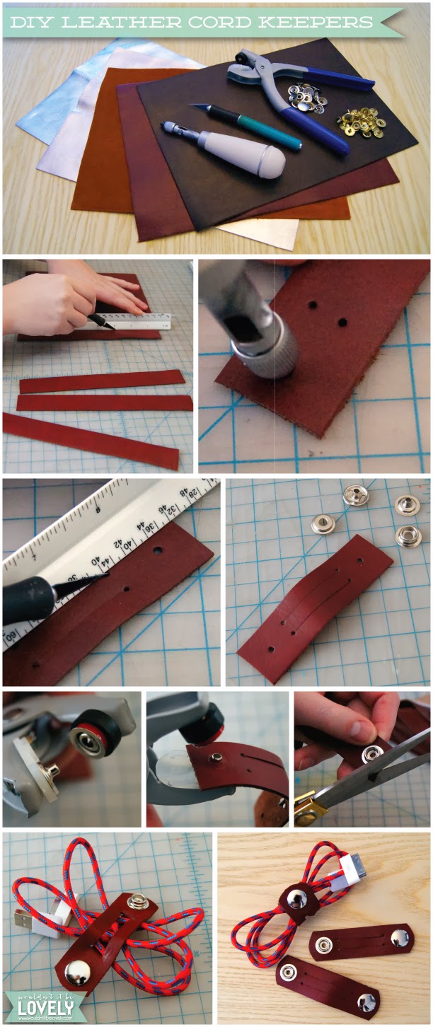 Wouldn't it be Lovely DIY Leather Cord Keepers