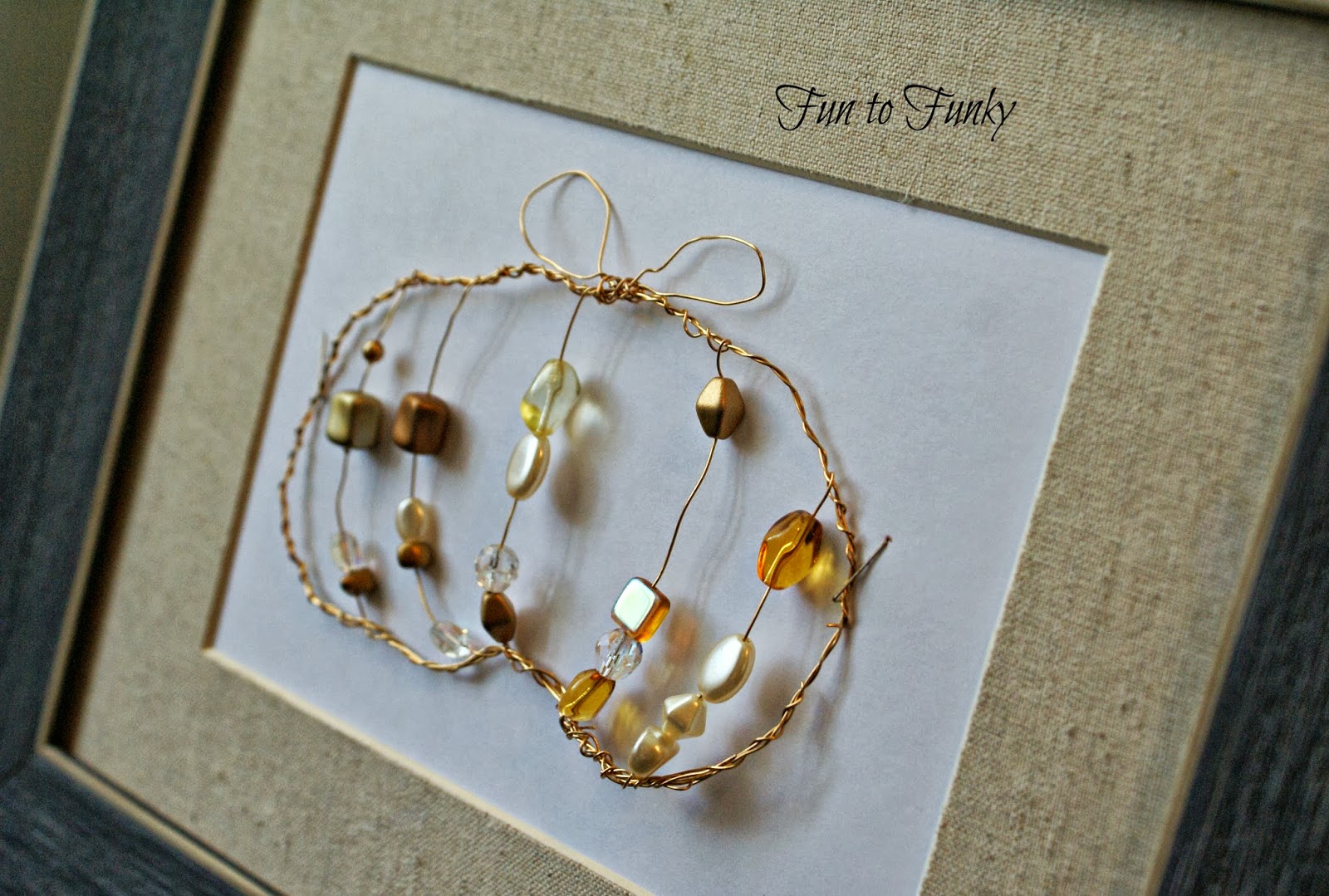 Fun to Funky Framed Wire Pumpkin