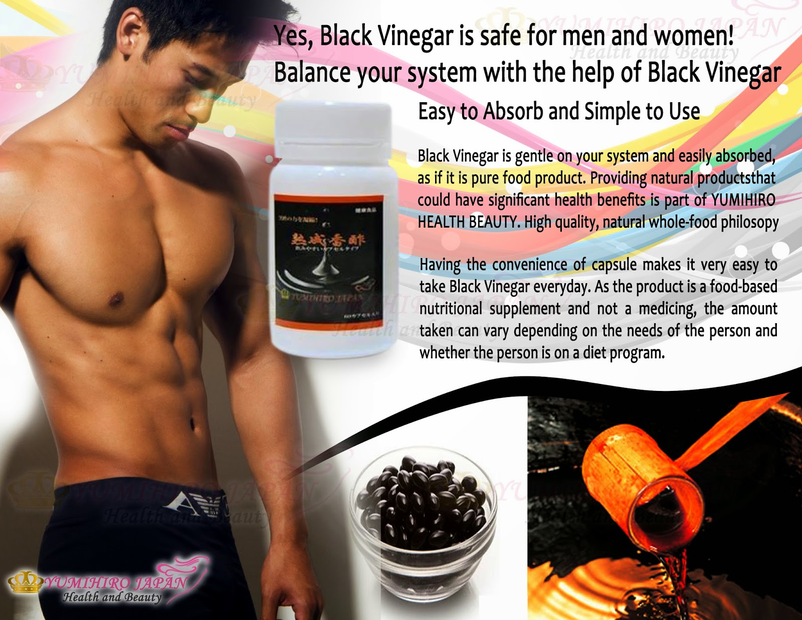 Miracle Beauty Health & Wellness Online Store BLACK VINEGAR (60 capsules)