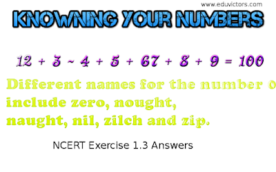 CBSE Class 6 - Maths - CH1 - Knowing Your Numbers (NCERT Ex 1.3) (#cbsenotes)