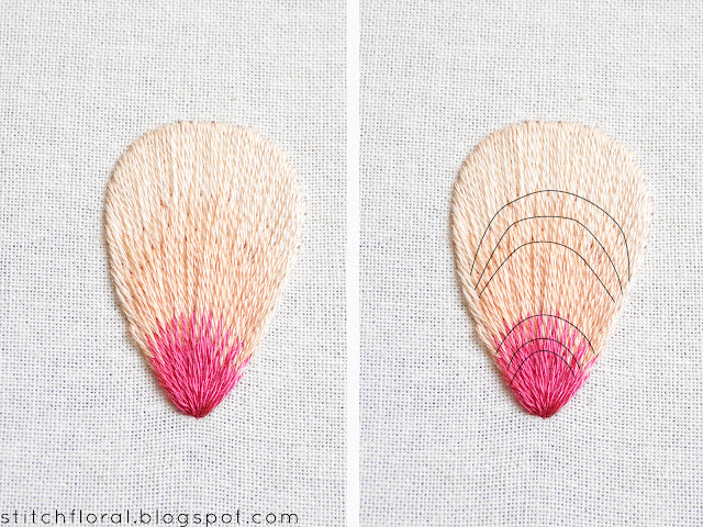 Needlepainting Tips Part 3: Levels of long and short stitches