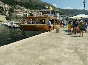 Leisure boat rides in Dubrovnik Old Port.
