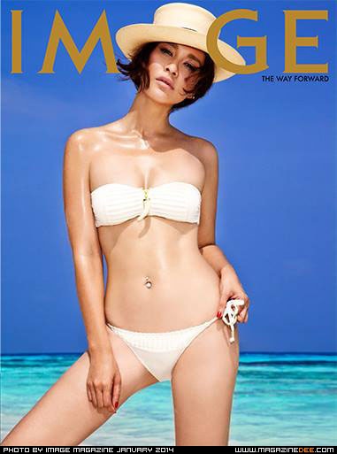 Thai Actress Ploy Chermarn in Image Magazine via Yellowmenace