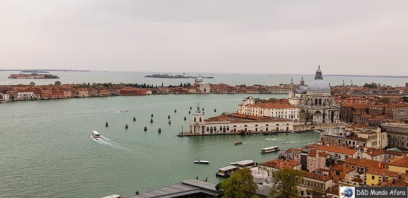 Veneza vista do alto do Campanário de São Marcos - O que fazer em Veneza Veneza vista do alto do Campanário de São Marcos - O que fazer em Veneza