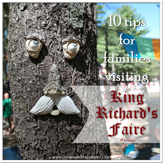 10 tips for families visiting King Richard's Faire in Carver, MA #krfaire