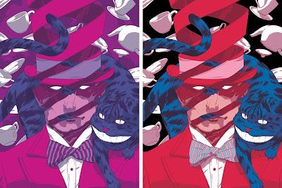 “The Hatter” Alice In Wonderland Screen Print Standard & Variant Editions by Johnny Dombrowski