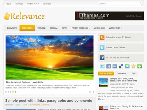 Relevance Free WordPress Theme