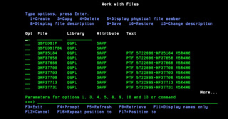 iSeries: Deleting all the save files and cover letters of PTF from iSeries: Deleting all the save files and cover letters of PTF from