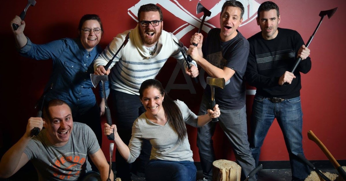 Bernard et Anne à Montréal: Rage Academy - Lancer de hache