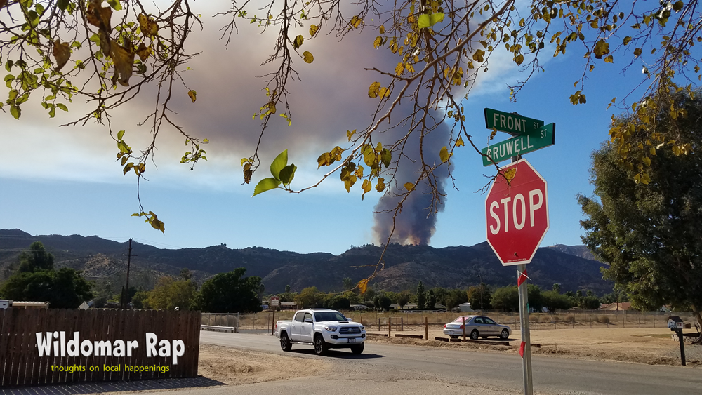 Wildomar Rap • Wildfire in Hills Above Wildomar