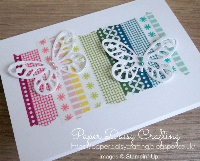 Bold butterflies with washi tape from Stampin' Up!