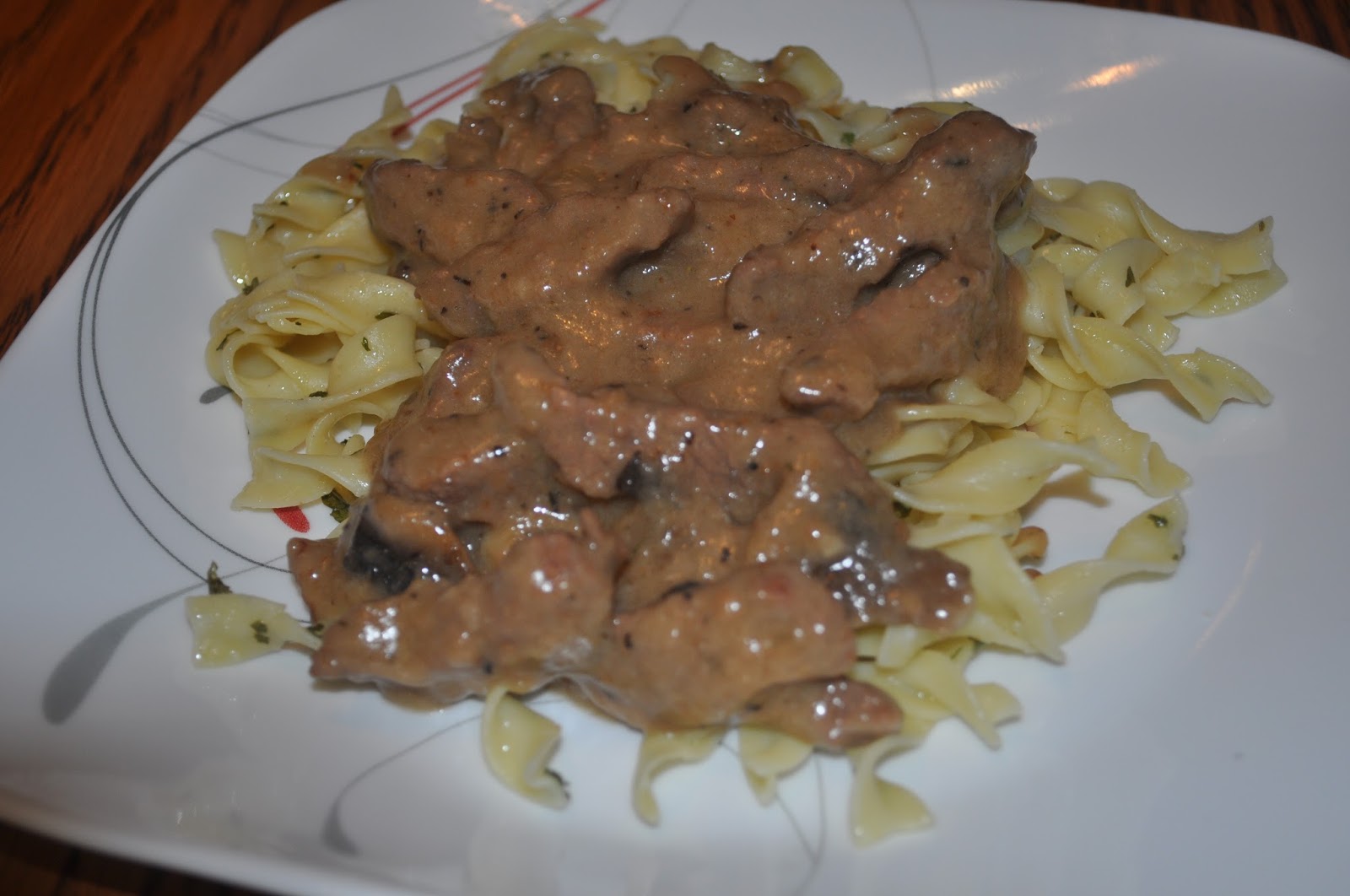 Beth's Favorite Recipes Beef Stroganoff with Buttered Noodles