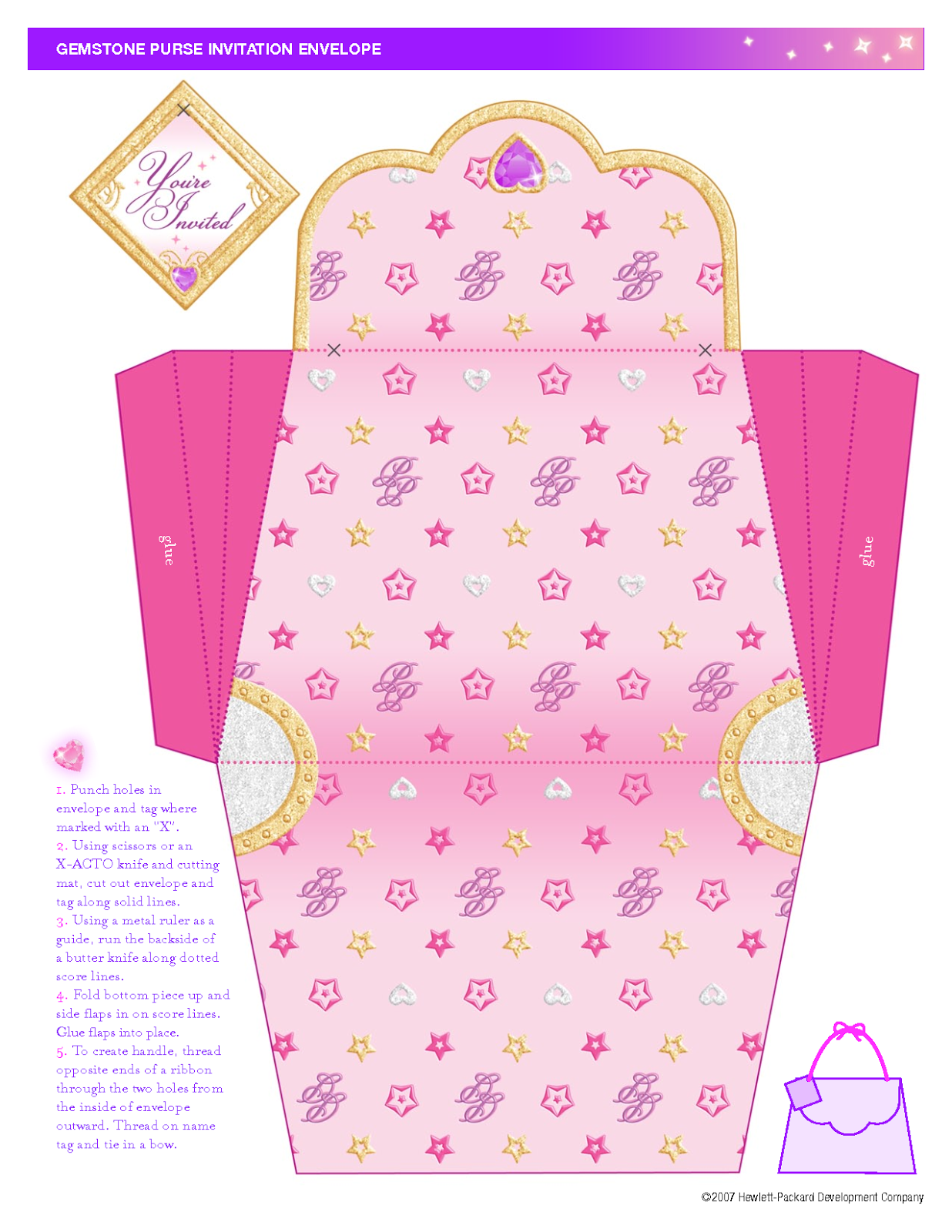 Free Printable Paper Purse. - Oh My Fiesta! in english