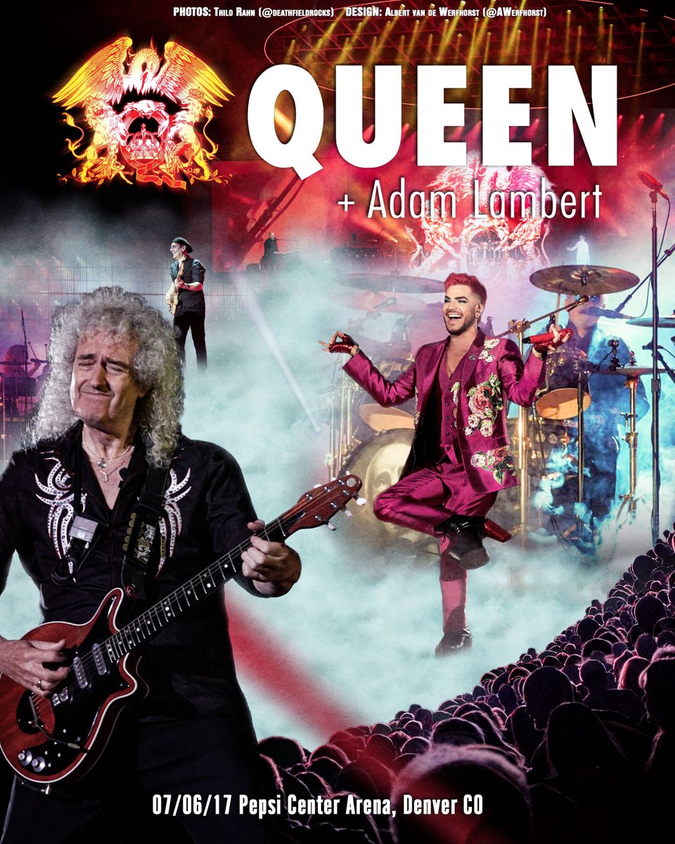 INFO QUEEN + ADAM LAMBERT Concert Denver, CO Pepsi Center Arena 76