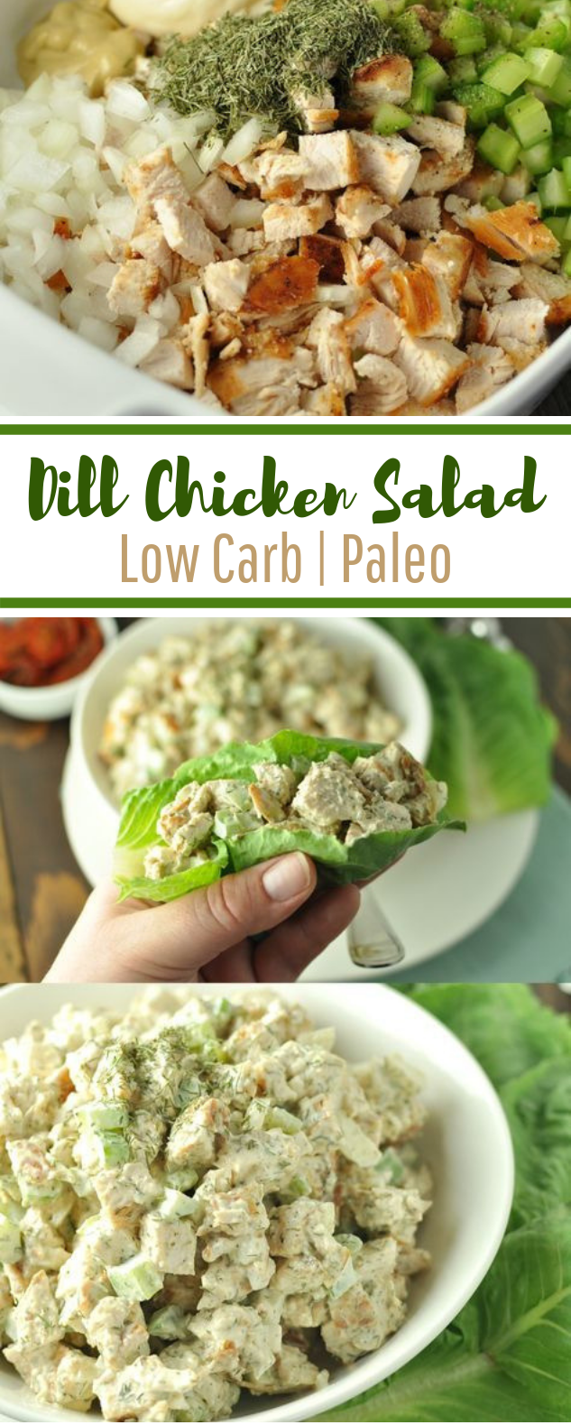 Dill Chicken Salad #paleo #lowcarb