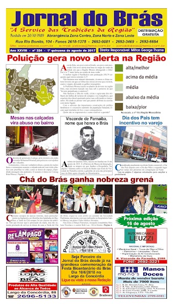 Destaques da Ed. 324 - Jornal do Brás