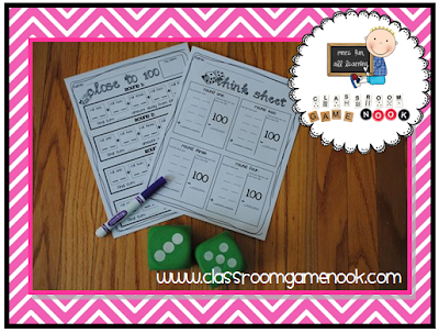 Simply Centers: 100 Day Math Center Game